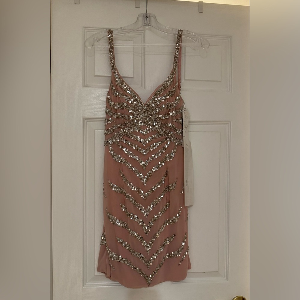 Cinderella Divine - elegant Sequin Embellished Dress in Pink and Silver